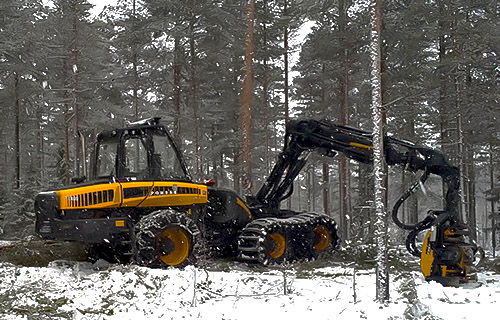Koneellinen puunkorjaus, metsäkuljetus Sipola, Oulu